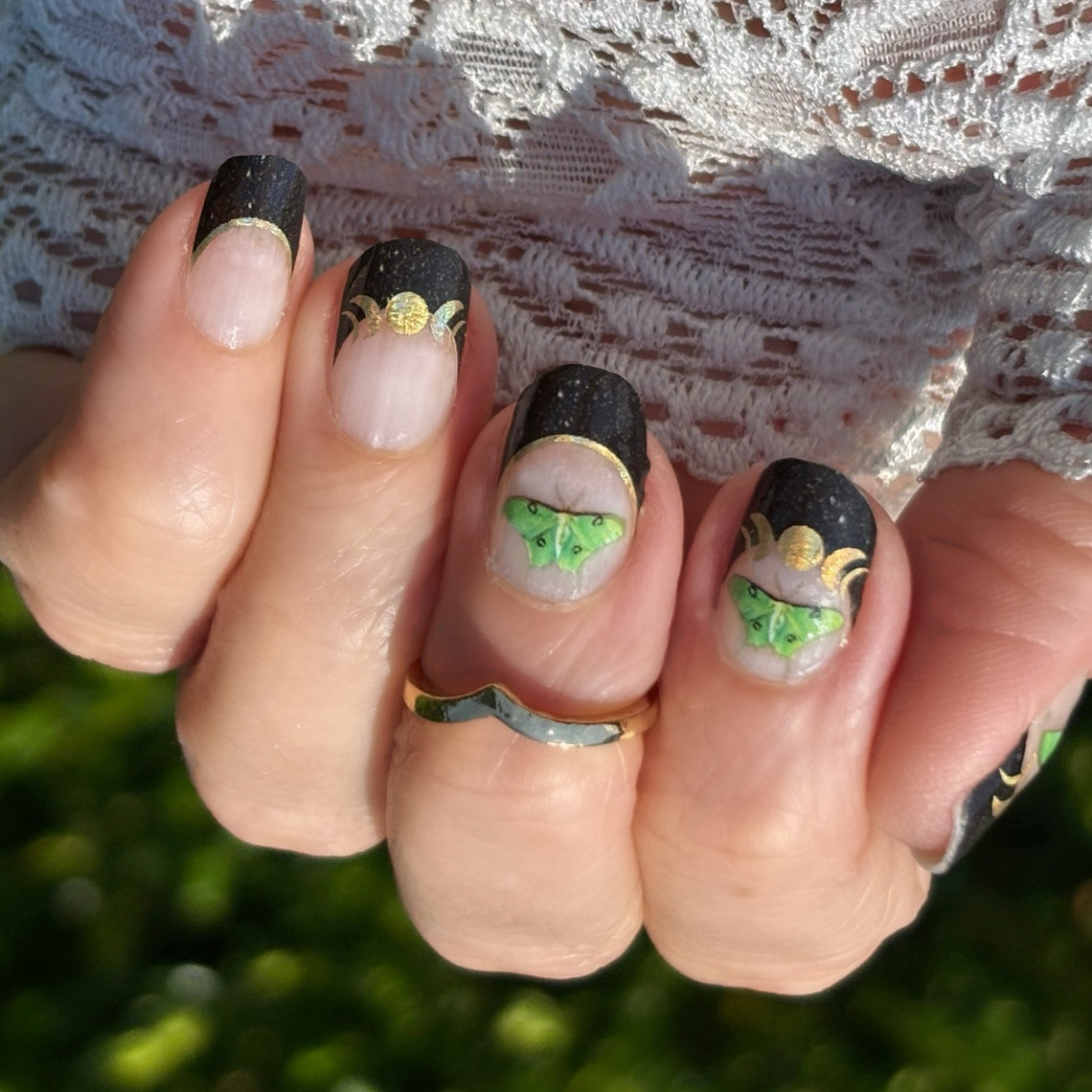 Luna French Exclusive Design Nail Wraps (HOLO FOIL)