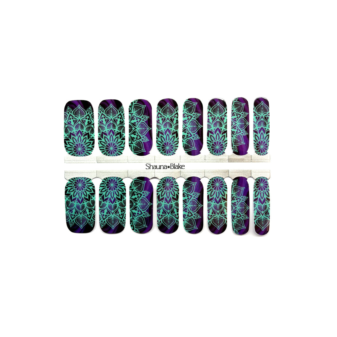 Mandala Glow Exclusive Design Nail Wraps (GLOW IN DARK)