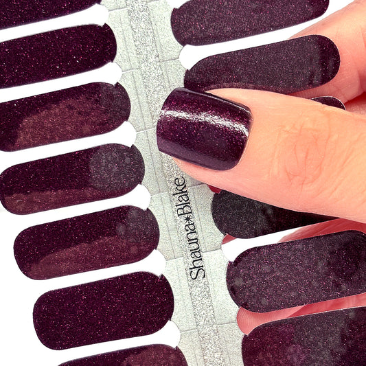 Marsala Glitter Nail Wraps SBNA (GLITTER)
