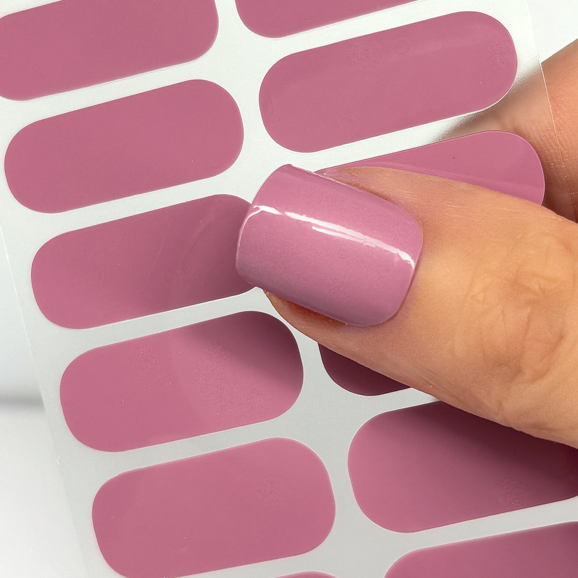 Mauve Solid Nail Wraps
