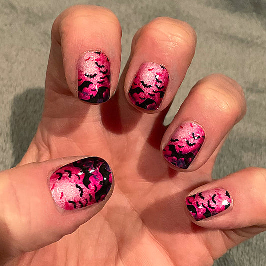 Neon Nightwing Nail Wraps (PEARL)