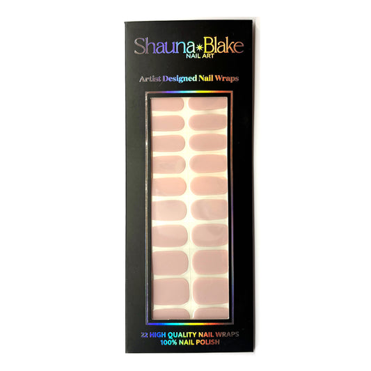 Pale Mauve Solid No Light Gel Nail Wraps (NLG)