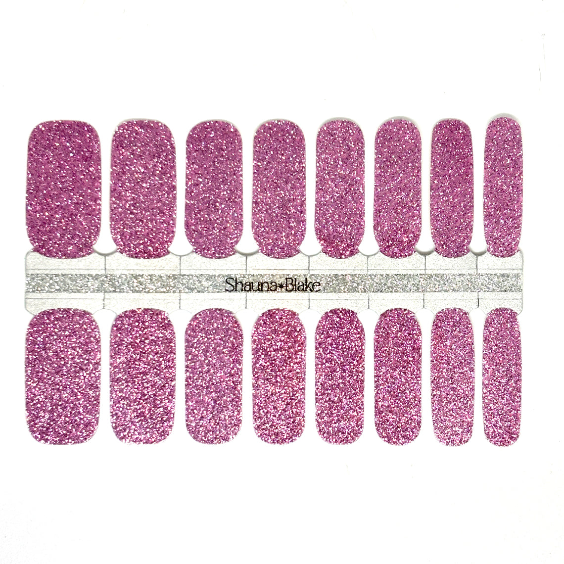 Pink Glitter Nail Wraps