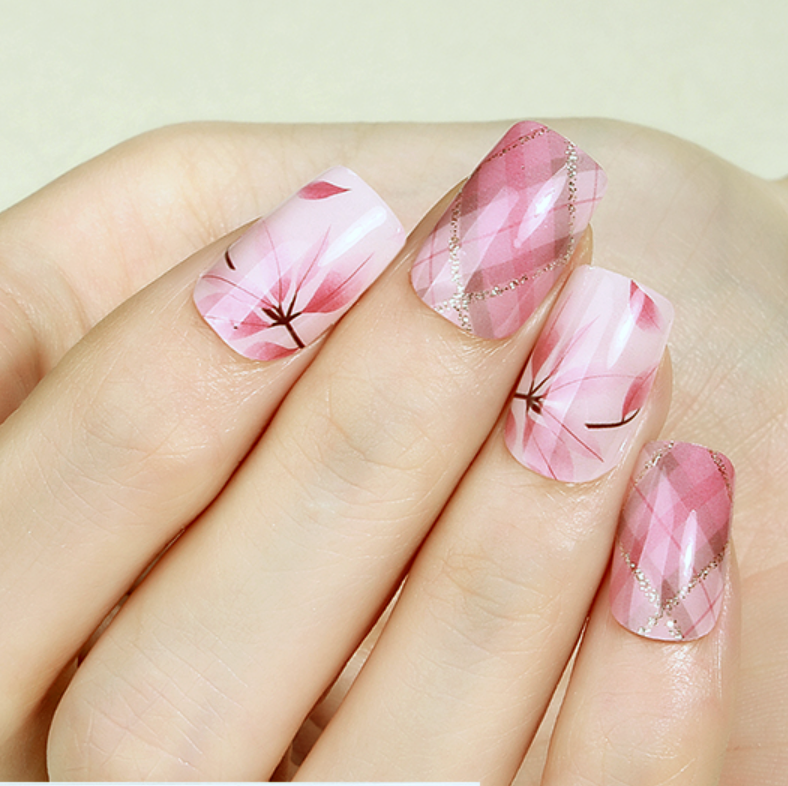 Plaid Botanica Nail Wraps