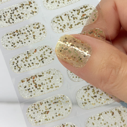 Pop the Champagne No Light Gel Nail Wraps (NLG)