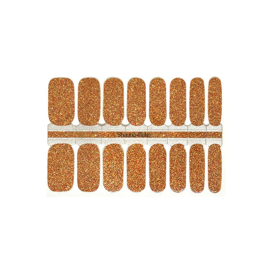 Pumpkin Spice Glitter Nail Wraps