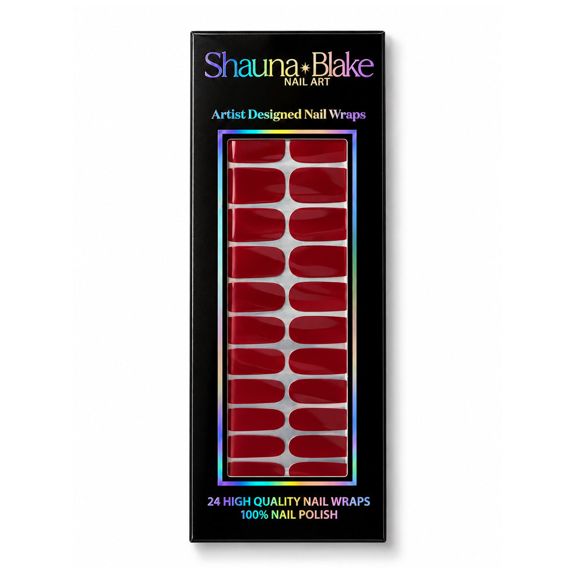 Red Chrome Nail Wraps (CHROME)