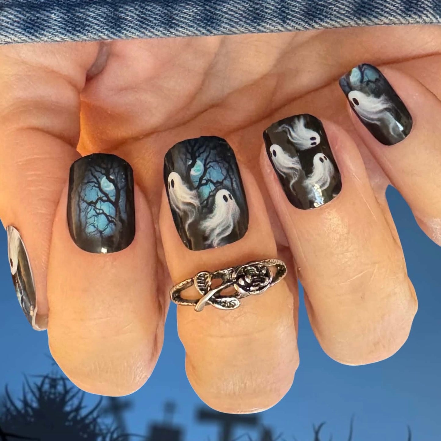 Spectral Night Exclusive Design Nail Wraps
