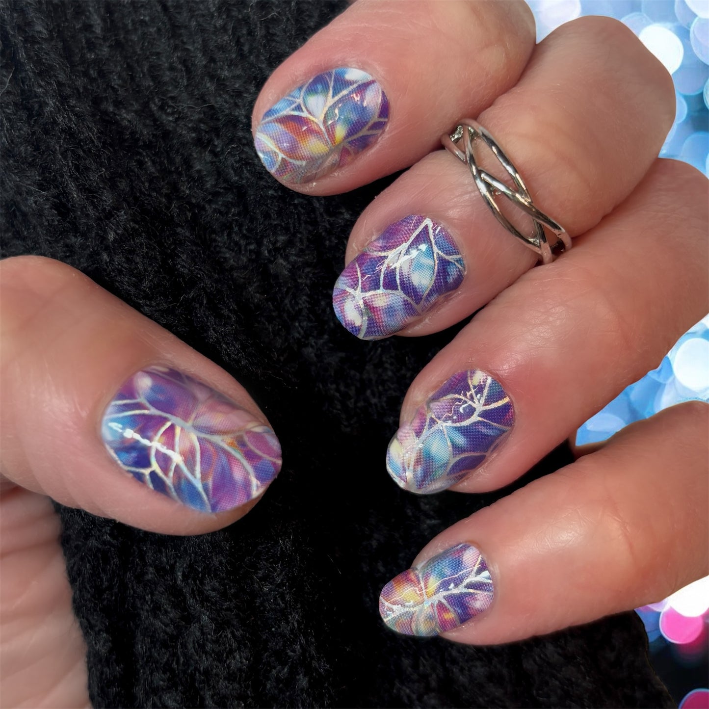 Stellar Stained Glass Exclusive Design Nail Wraps (HOLO FOIL)