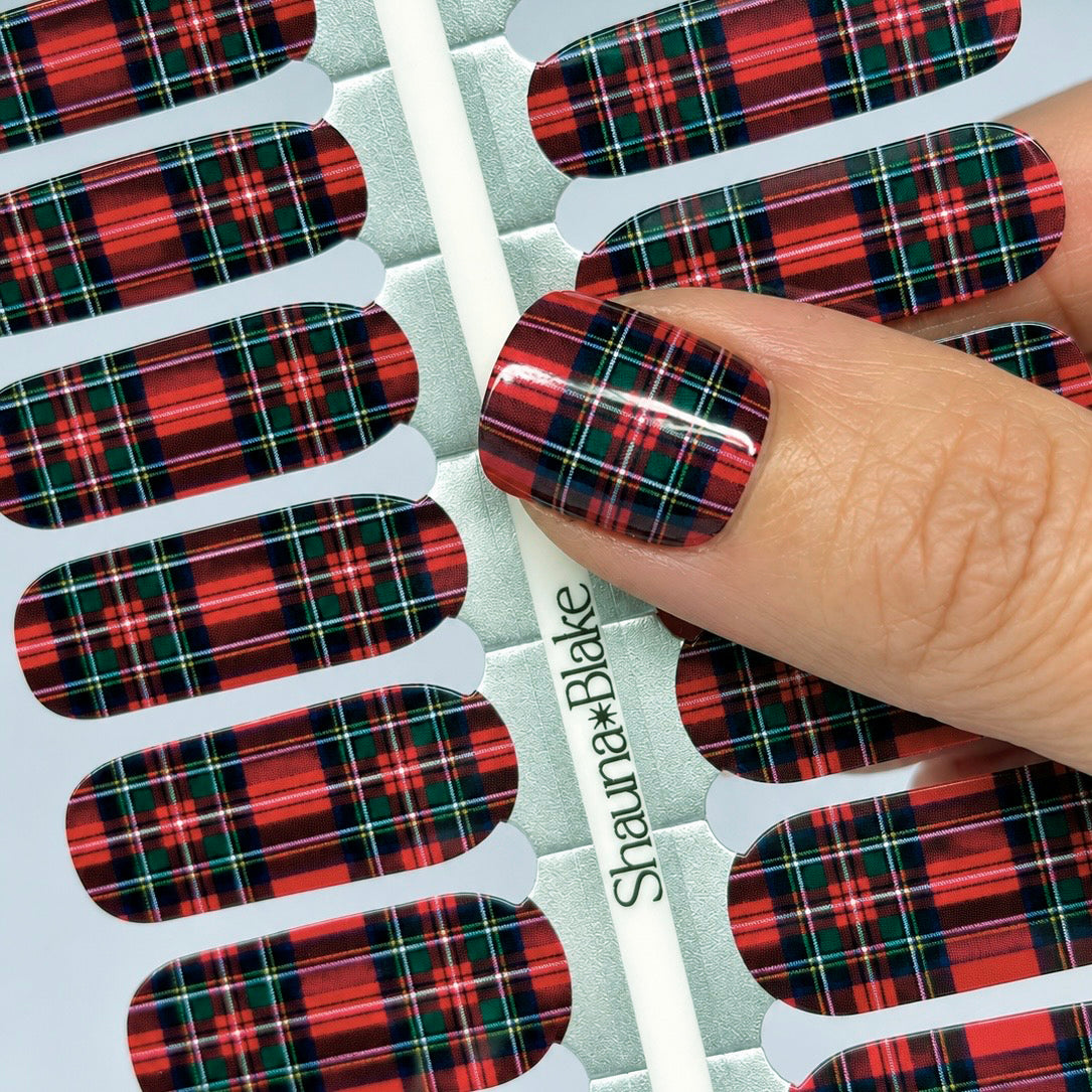 Stewart Plaid Exclusive Design Nail Wraps