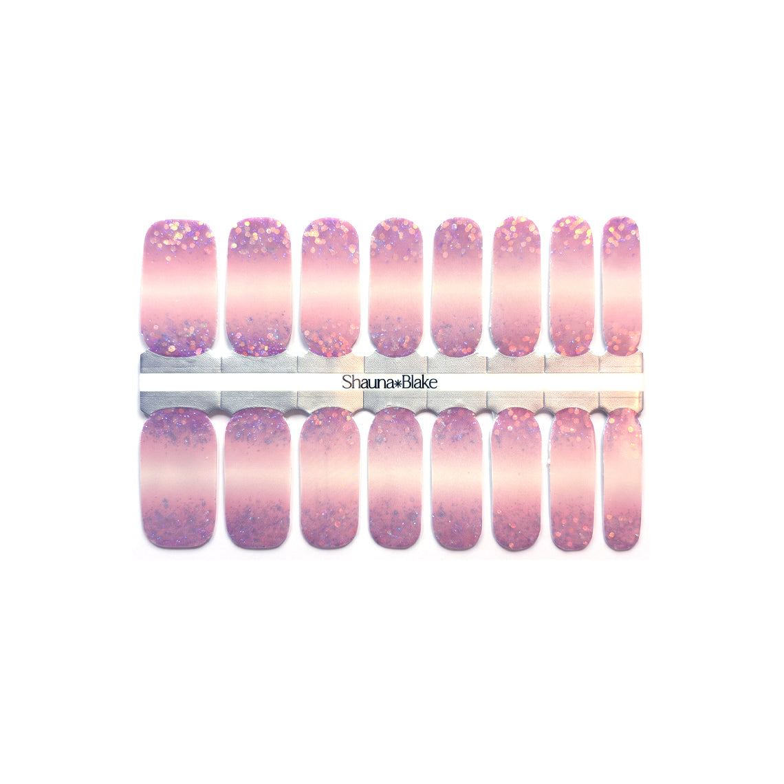 Tea Rose Bling Nail Wraps