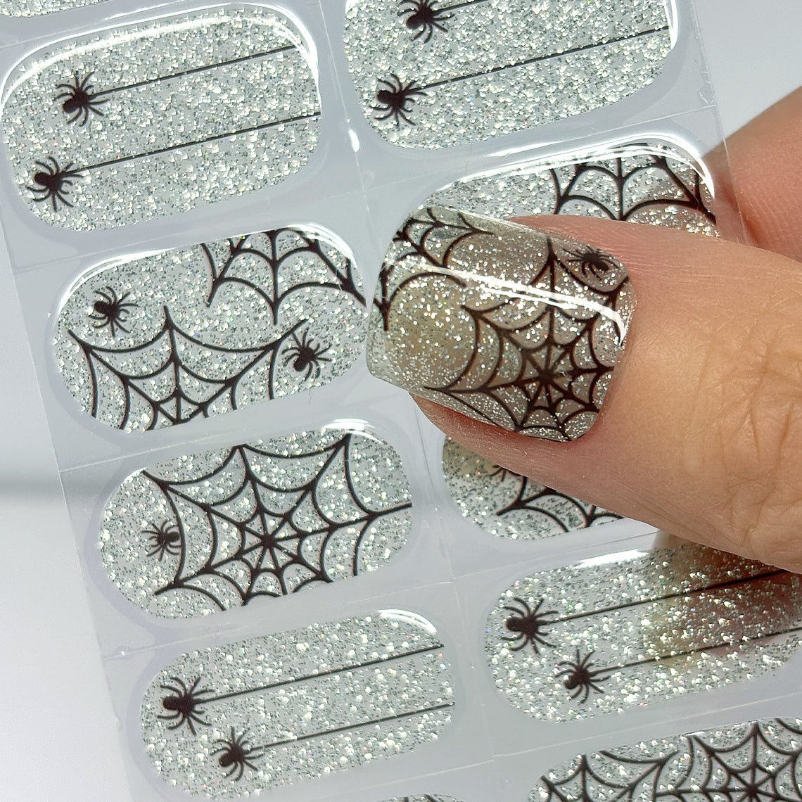 Webtastic Exclusive Glitter No Light Gel Nail Wraps (NLG)