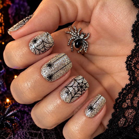 Webtastic Exclusive Glitter No Light Gel Nail Wraps (NLG)