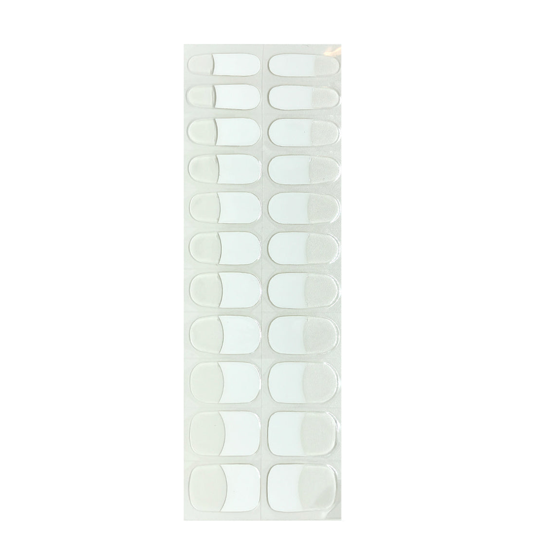 White French Tips No Light Gel Nail Wraps (NLG)