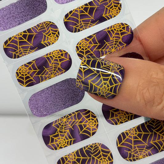 Wicked Web No Light Gel Nail Wraps (NLG)
