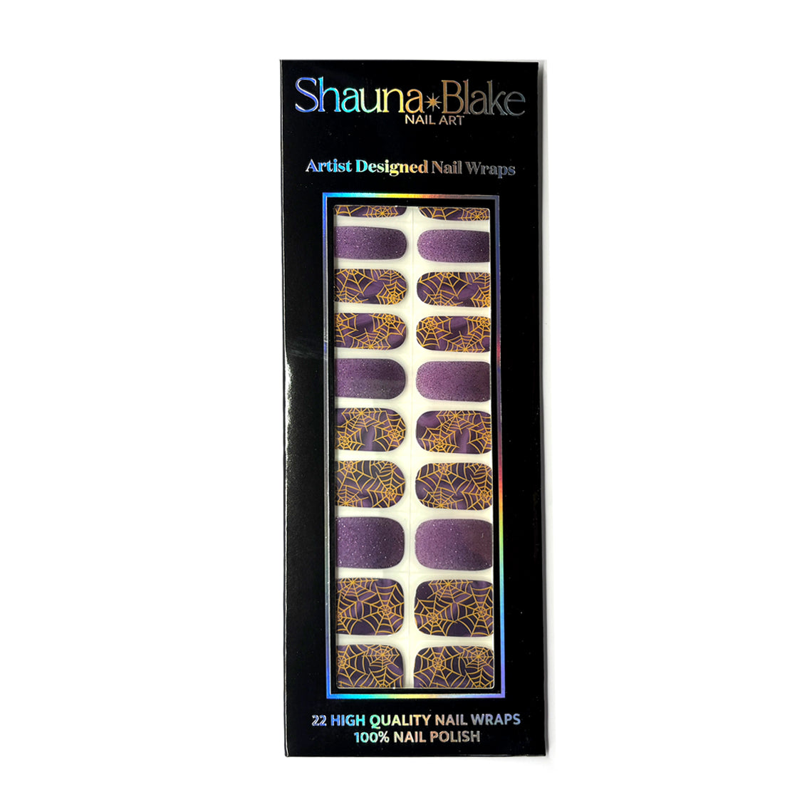 Wicked Web No Light Gel Nail Wraps (NLG)