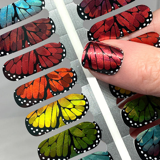 Winged Beauty Exclusive Design Nail Wraps (HOLO)