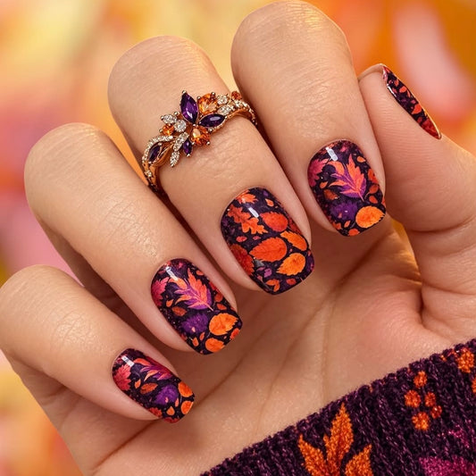 Fall Leaves Nail Wraps (PEARL)