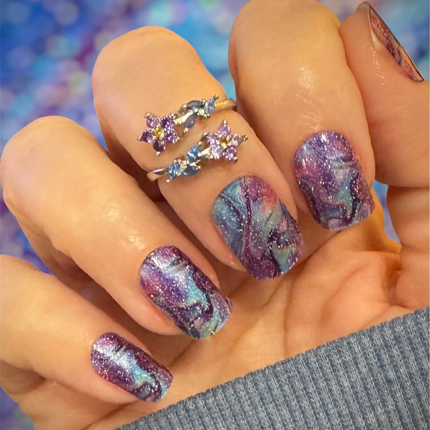Aurora Dreams Exclusive No Light Gel Nail Wraps (NLG)