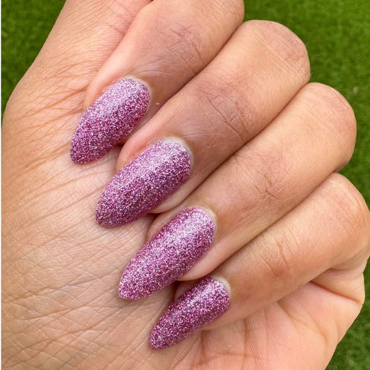 Holo Dusty Rose Glitter Nail Wraps
