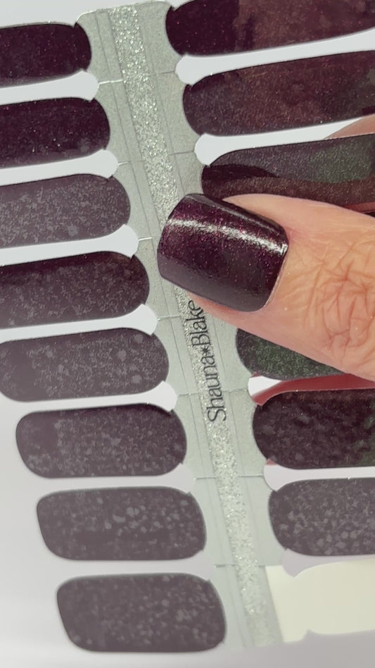 Marsala Glitter Nail Wraps SBNA (GLITTER)