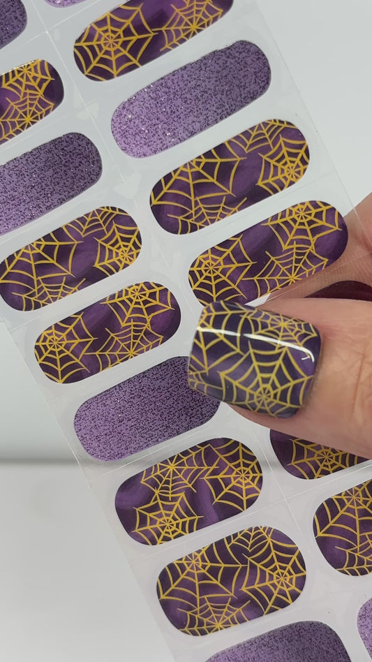 Wicked Web No Light Gel Nail Wraps (NLG)