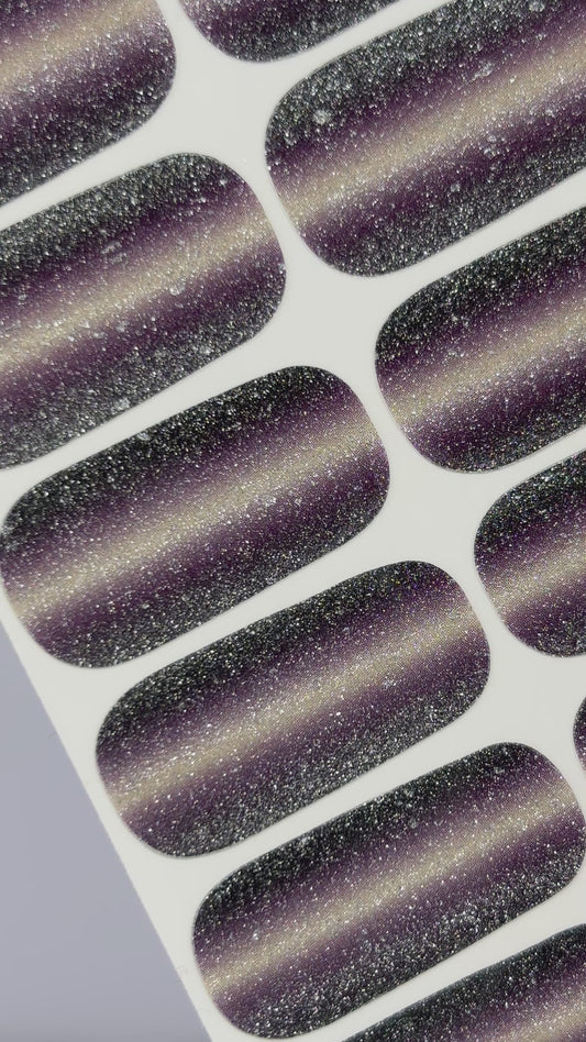 Twilight Shimmer Nail Wraps (Cat's Eye Glitter)