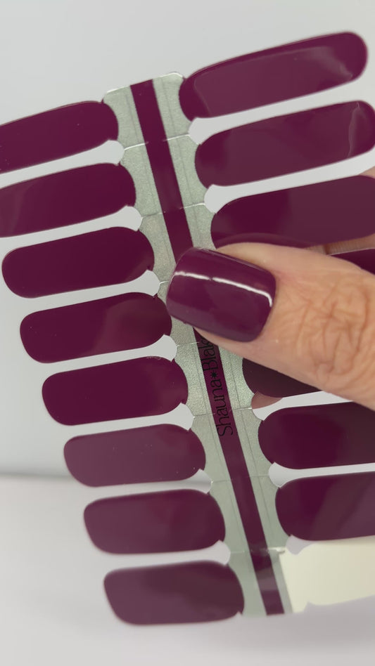 Deep Maroon Exclusive Nail Wraps