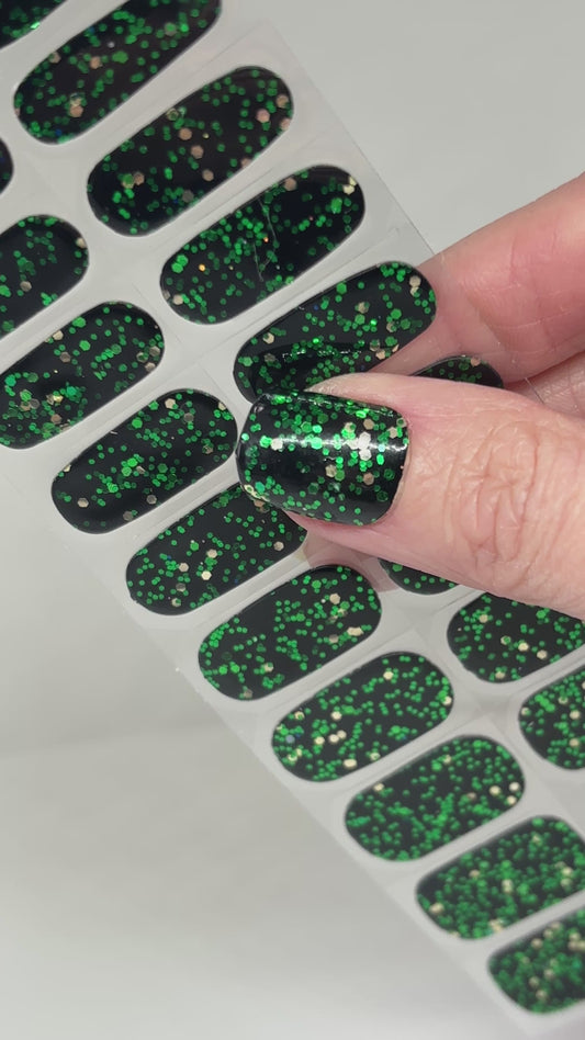 Emerald Gem No Light Gel Nail Wraps (NLG)